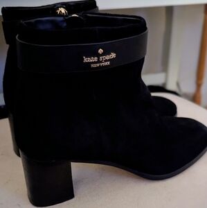 Kate Spade Black Ankle Boots